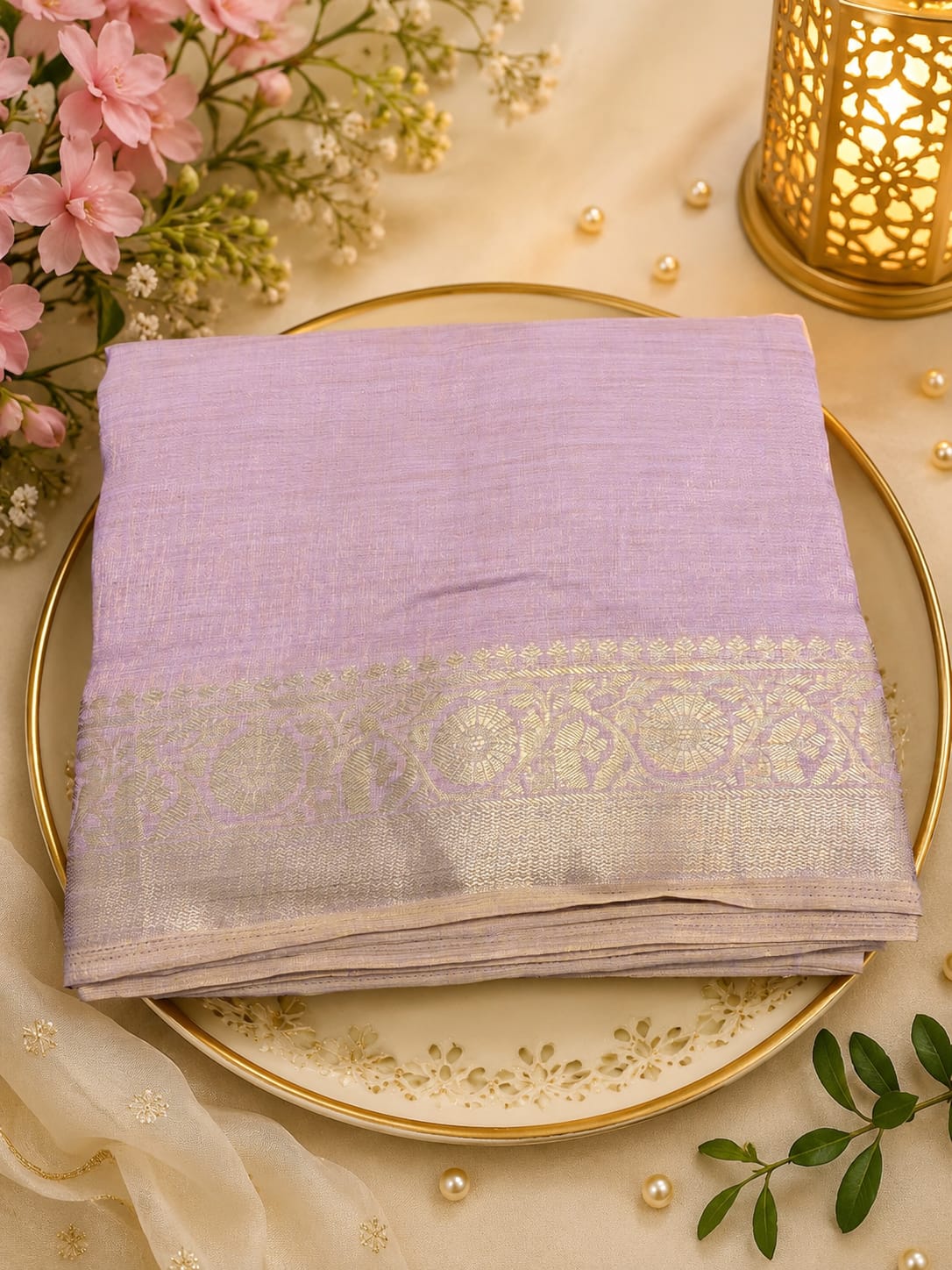 Maheshwari art silk saree