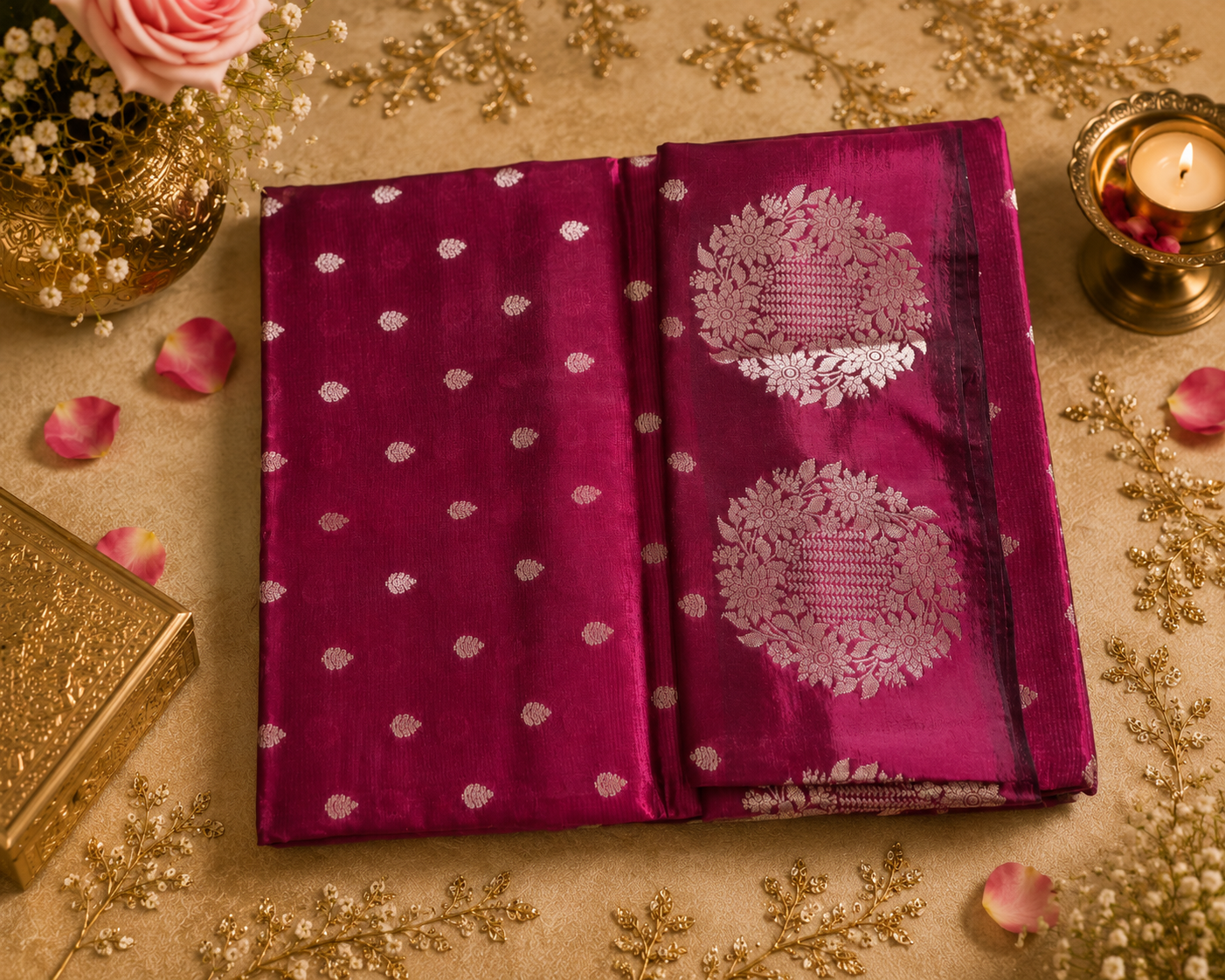 Chiniya silk saree