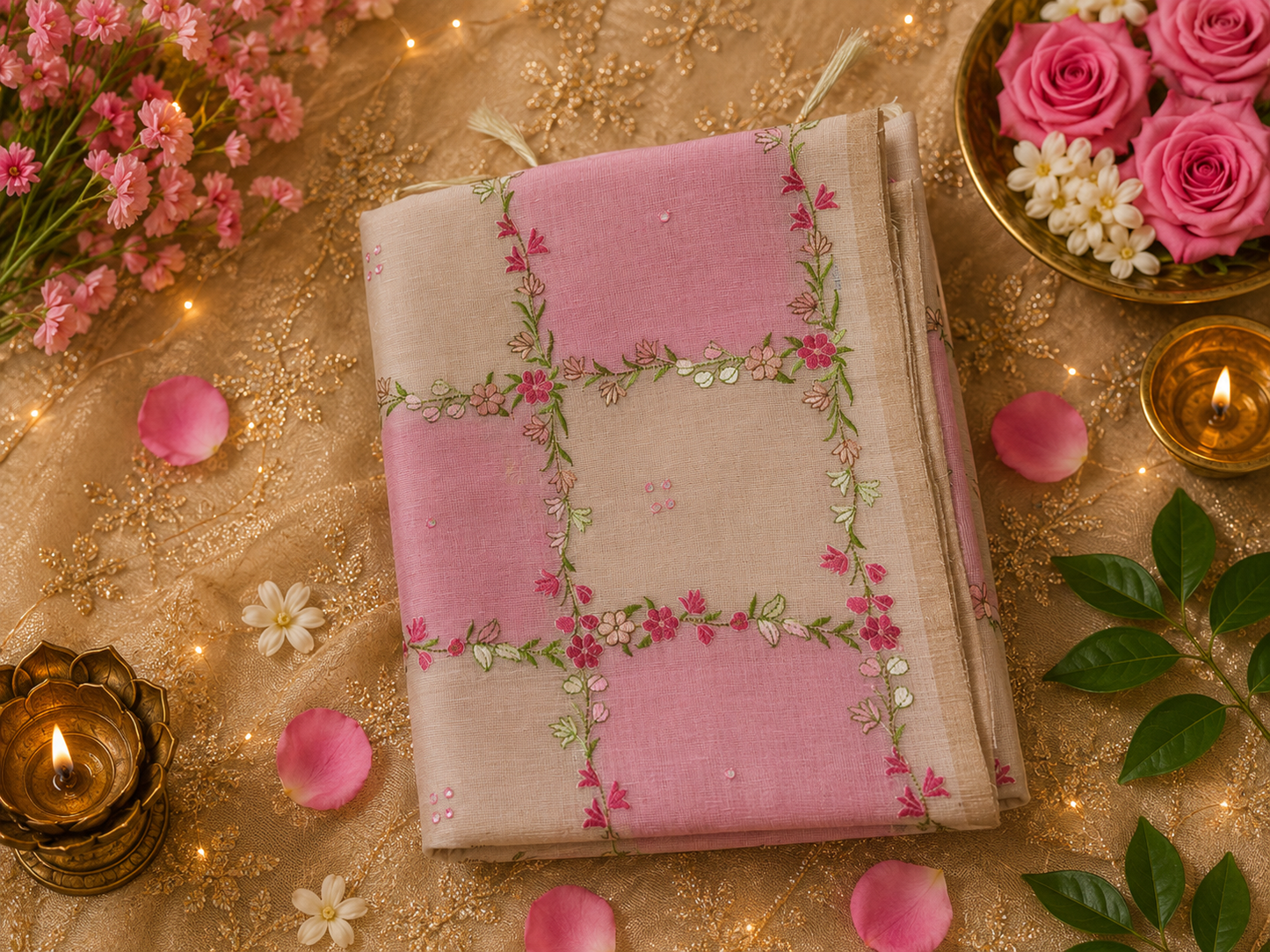 Premium Linen Tissue saree
