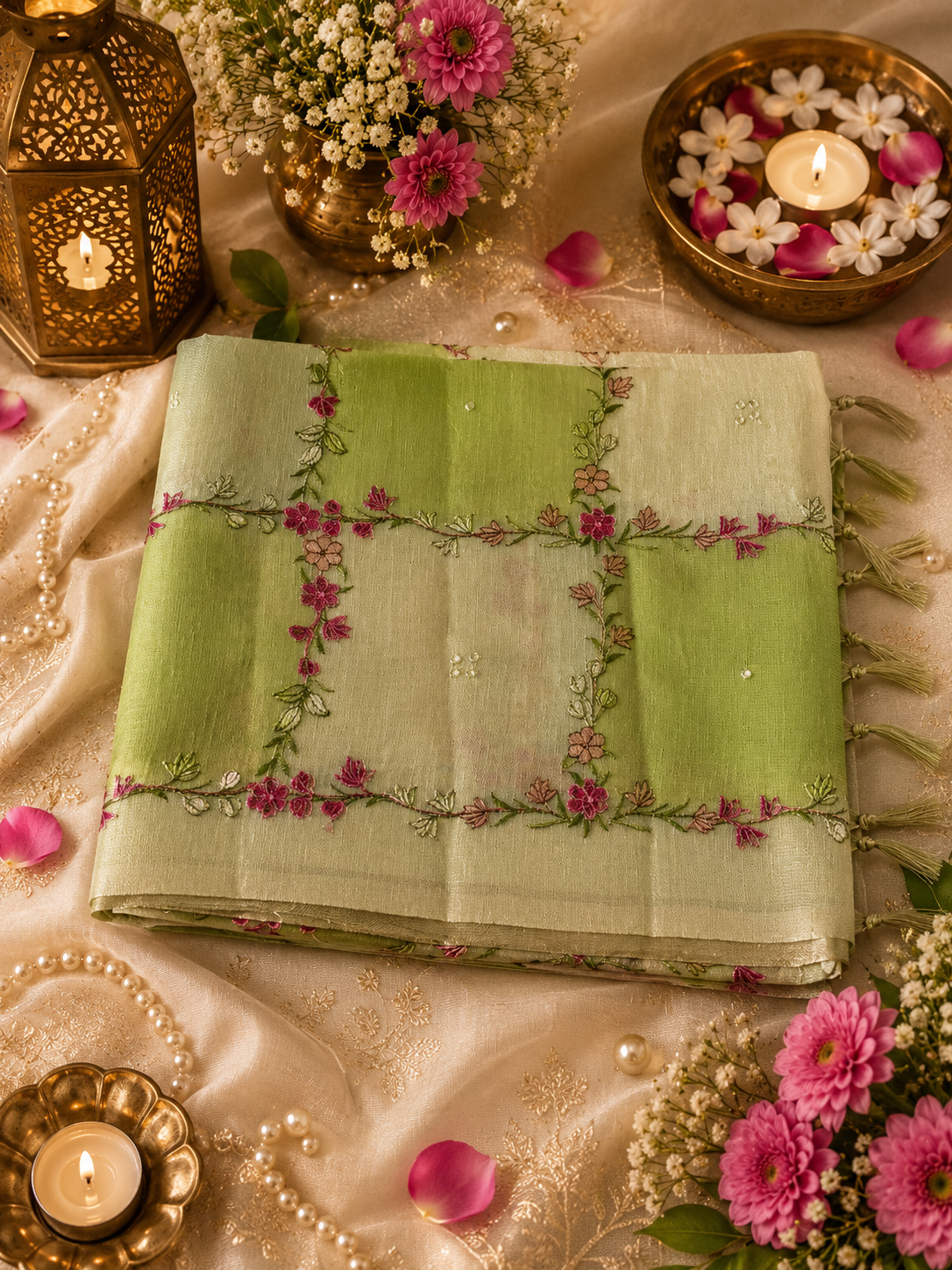 Premium Linen Tissue saree