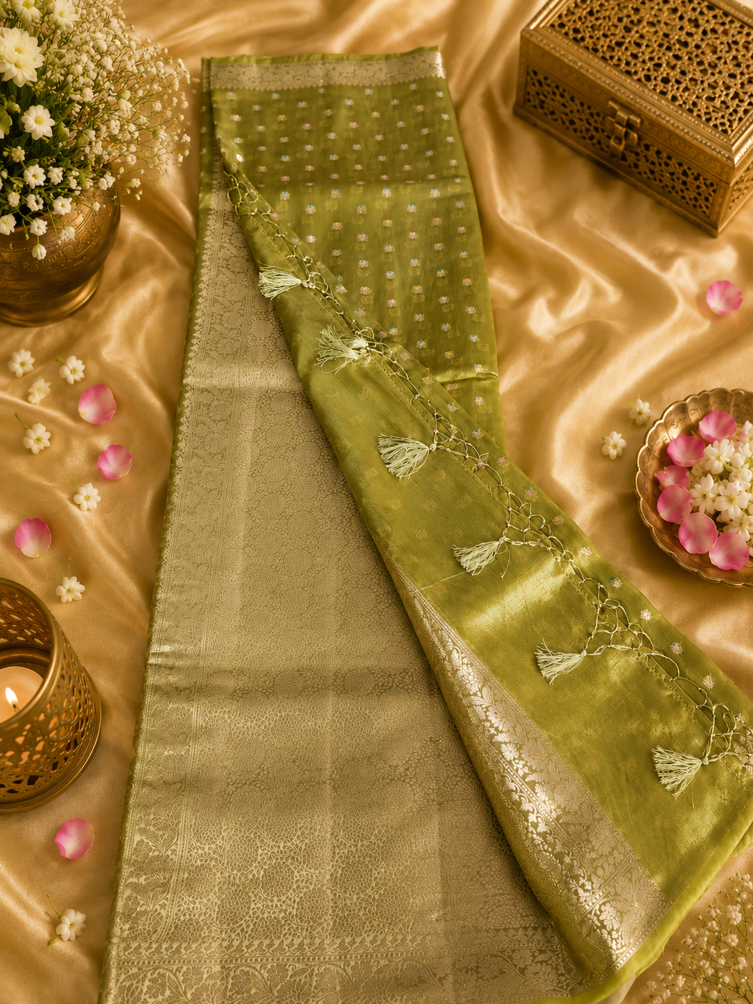 Kora silk saree