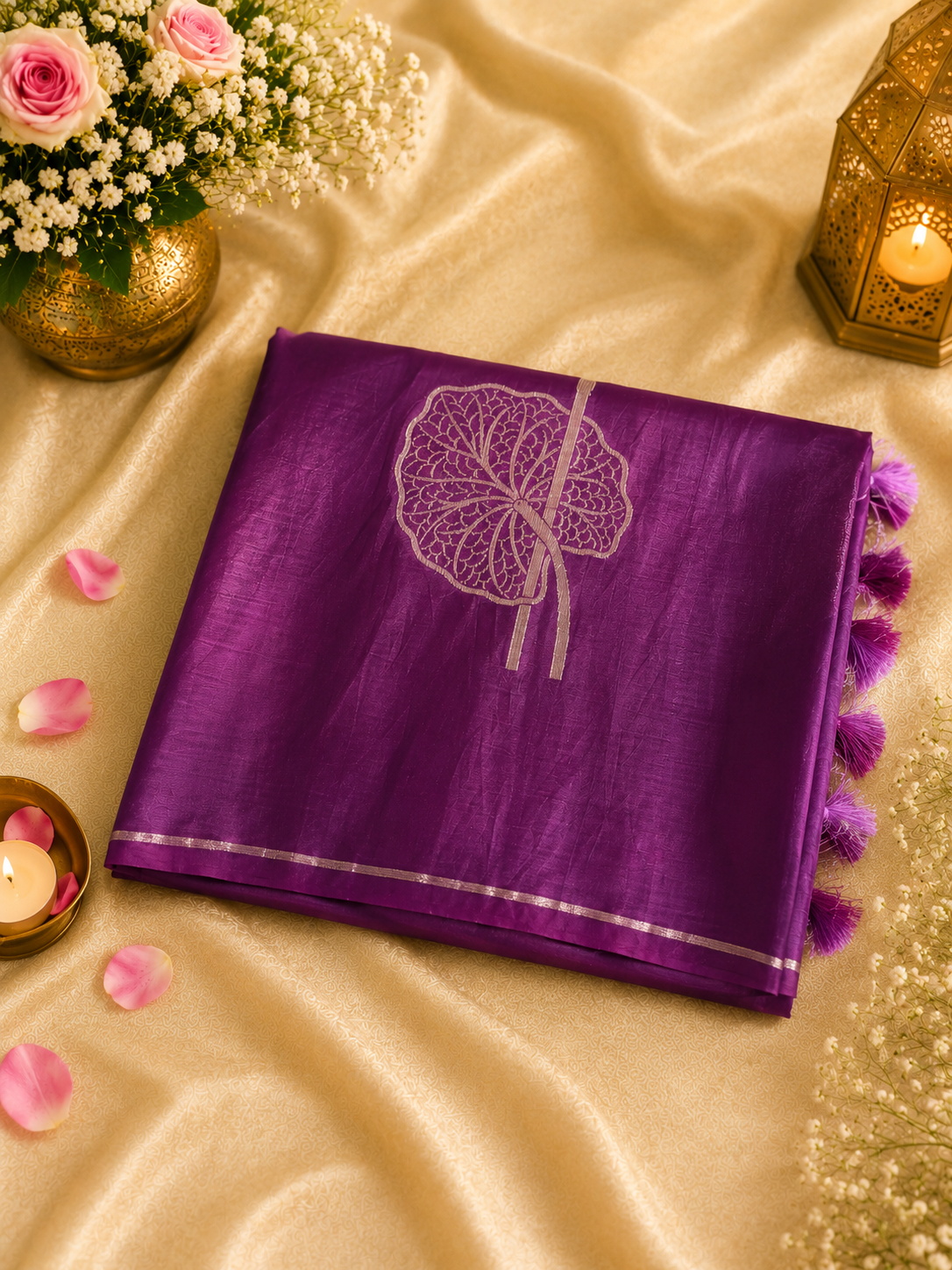 Korean silk saree
