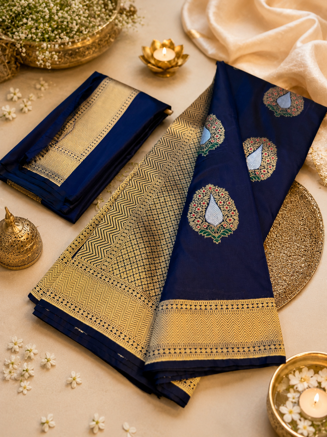 Premium Banarasi mashru katank silk saree