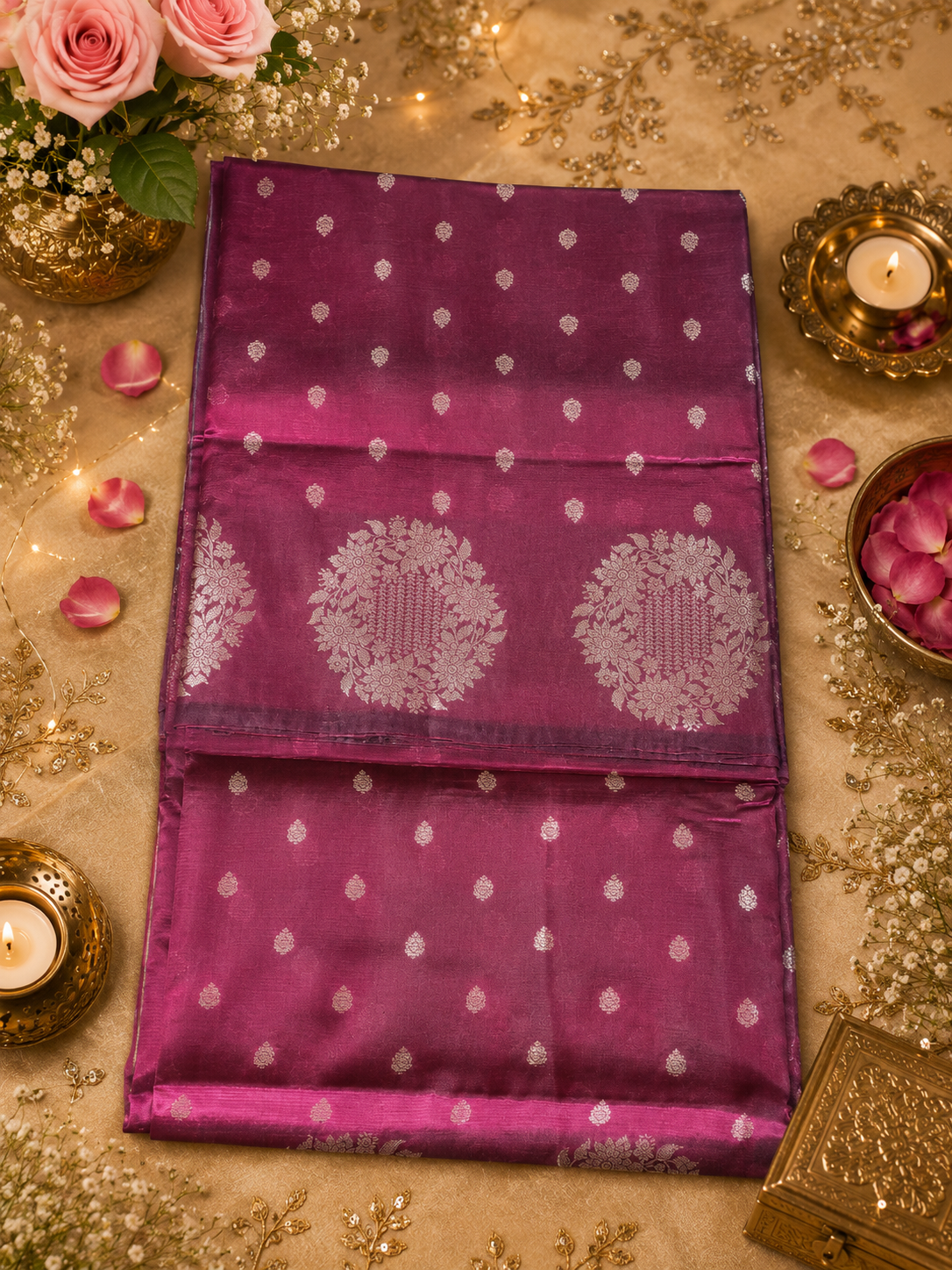 Chiniya silk saree