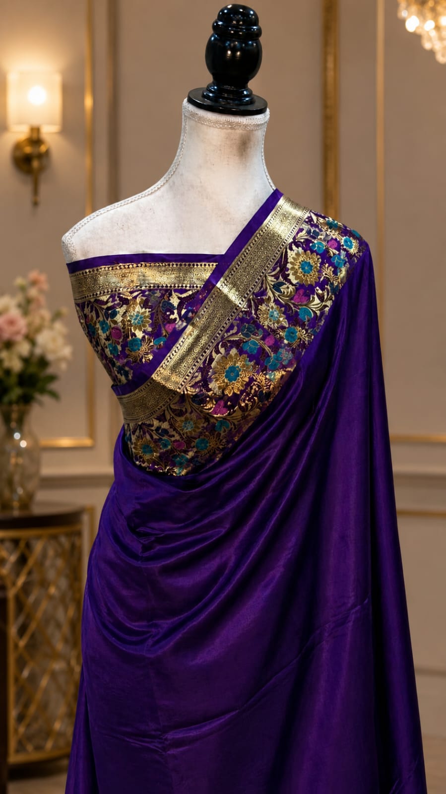 Premium Kathan Silk Purple Saree