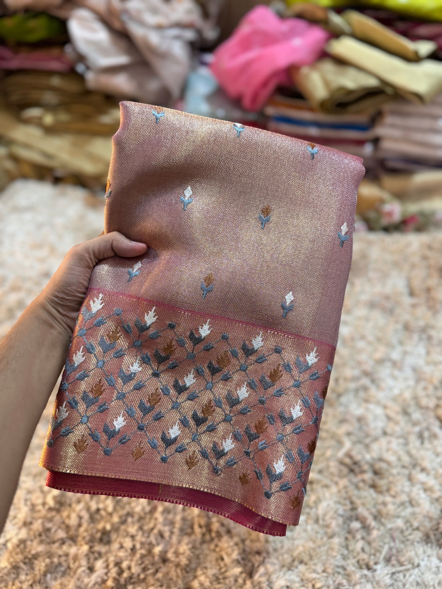Banarasi Jothika Tissue Saree