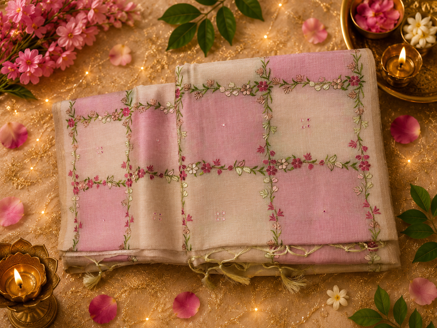 Premium Linen Tissue saree