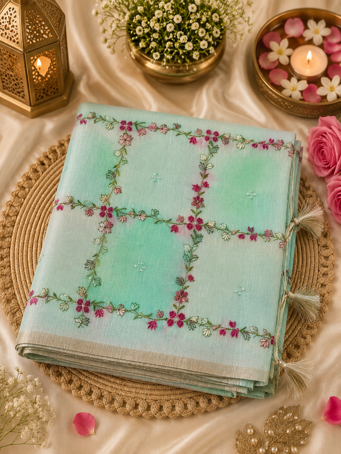 Premium Linen Tissue saree